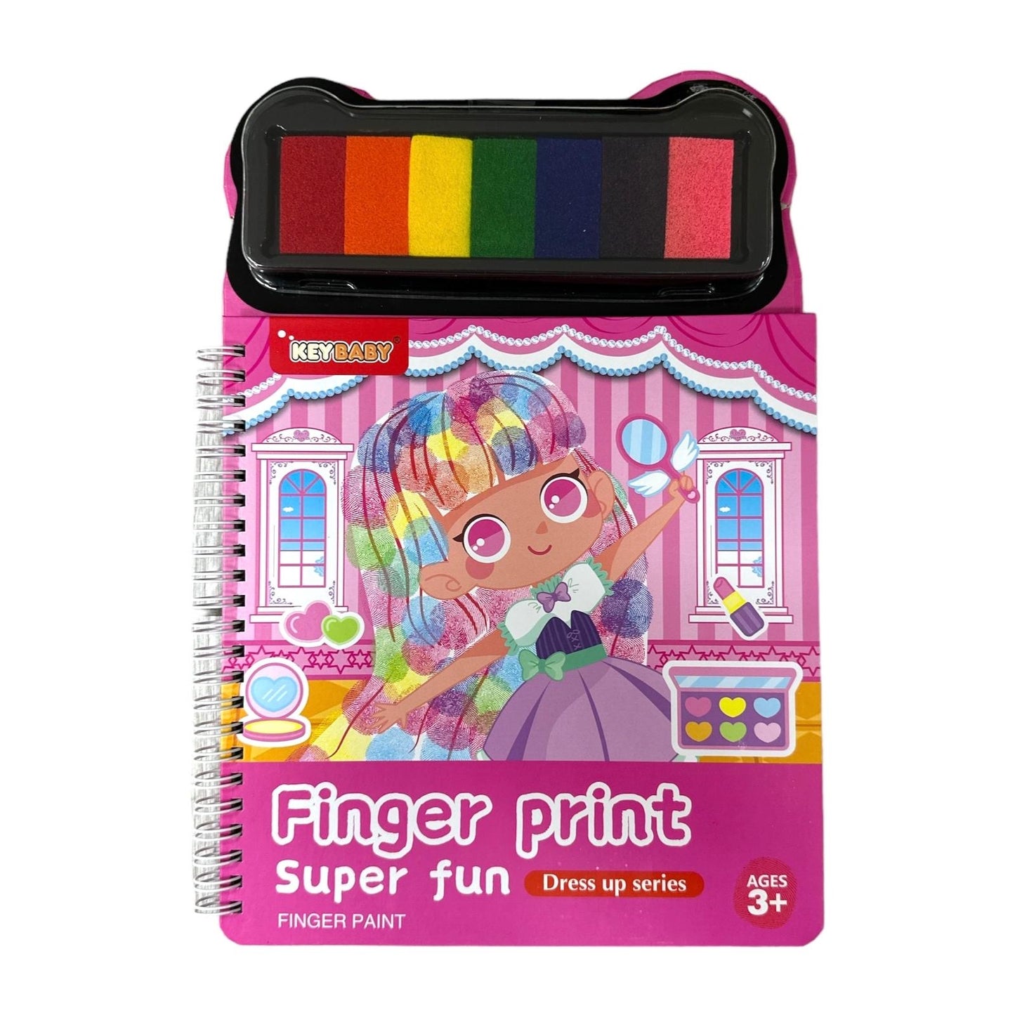 Super Fun Finger Print Paint Dress Up Series || الوان بصمة للاطفال شكل البنت