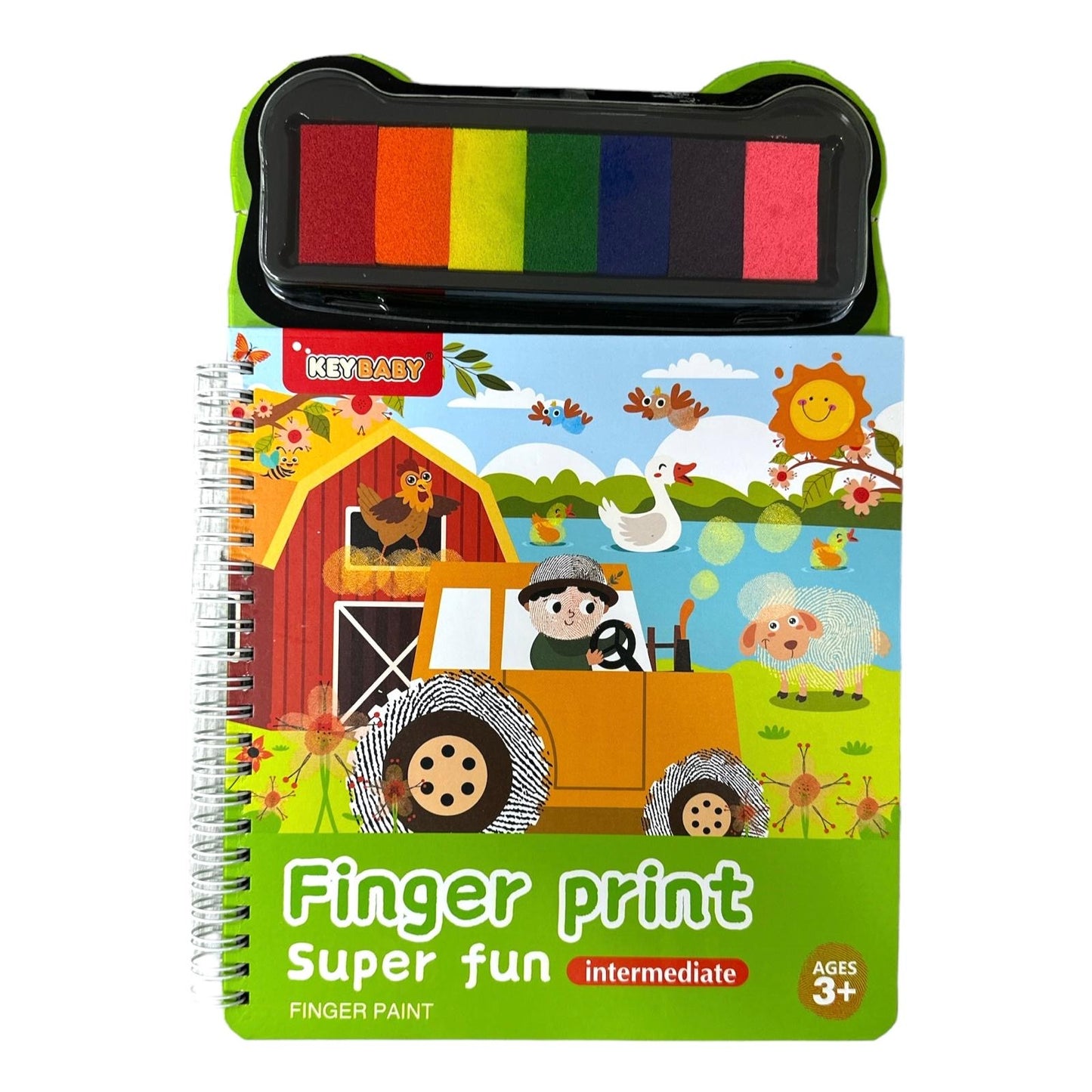 Super Fun Finger Print Paint Intermediate || الوان بصمة للاطفال شكل المزرعة