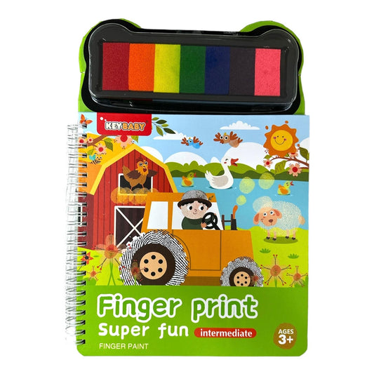 Super Fun Finger Print Paint Intermediate || الوان بصمة للاطفال شكل المزرعة