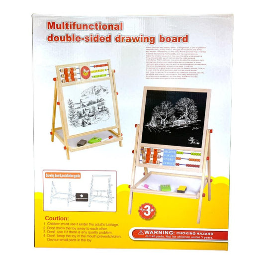 Multifunctional Double Sided Drawing Board || لوحة وجهين بلاك بورد و وايت بورد