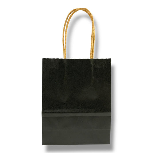 Gift Paper Bag 15 cm Black || كيس هدايا حجم صغير 15 سم أسود