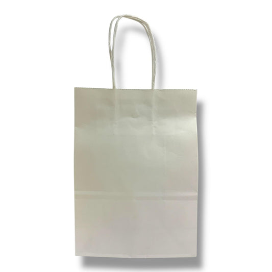 Gift Paper Bag 20 cm White || كيس هدايا حجم صغير 20 سم أبيض