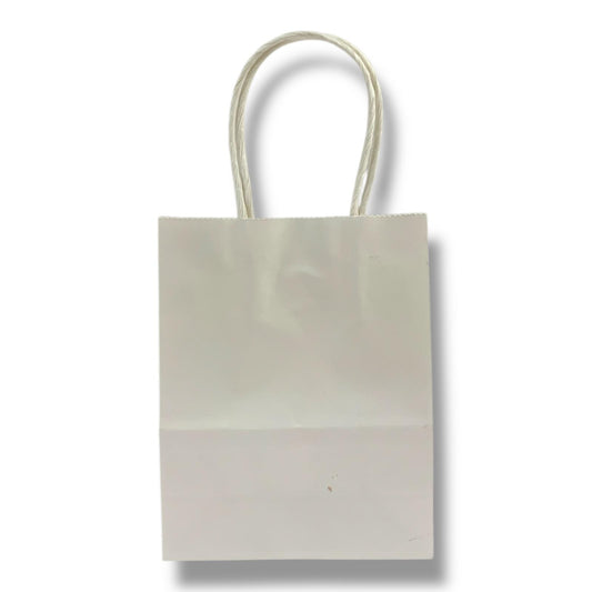 Gift Paper Bag 15 cm White || كيس هدايا حجم صغير 15 سم أبيض