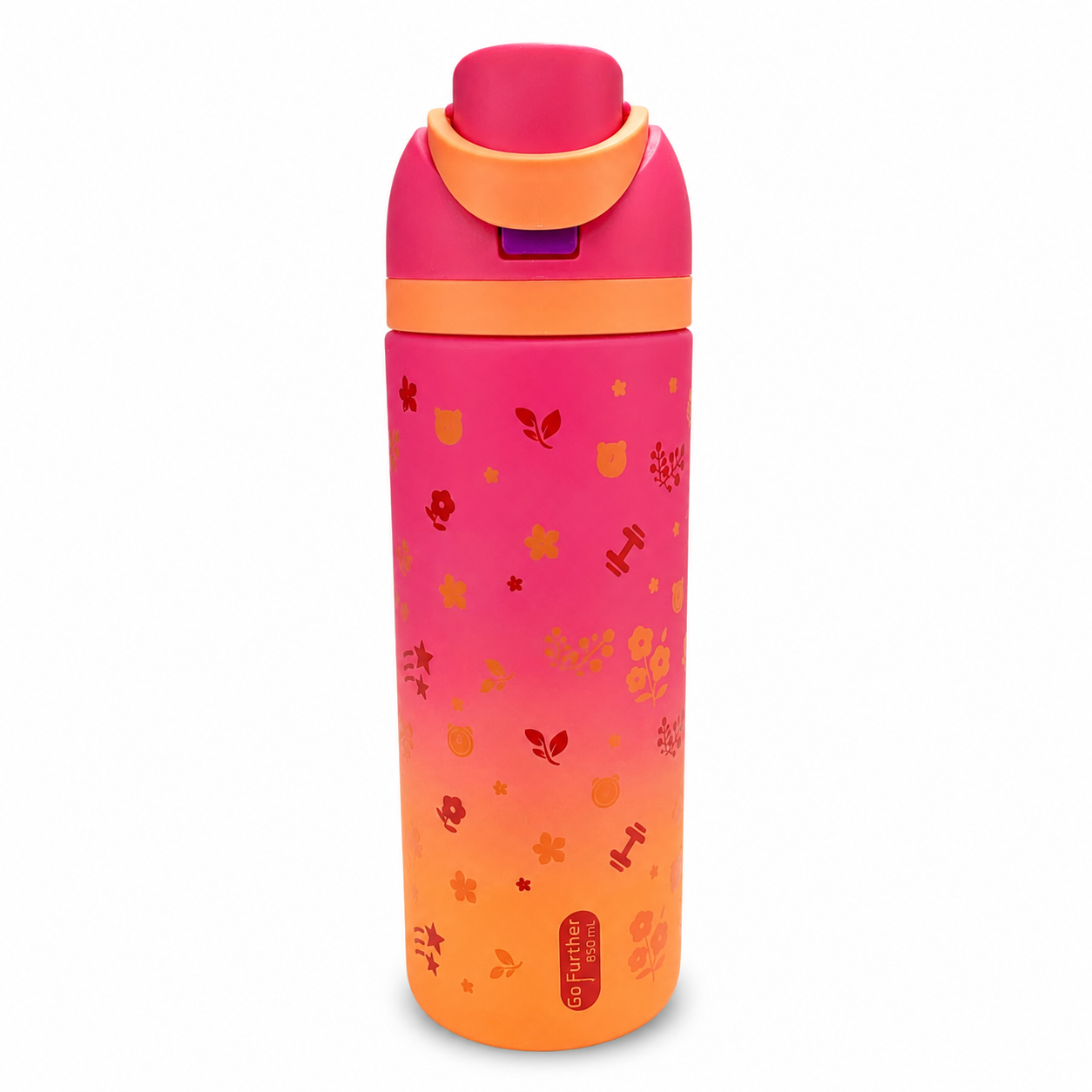 Water Bottle Rose Print Designs 850 ml #1  || مطارة ماء تصميم ورود 850 مل #1 