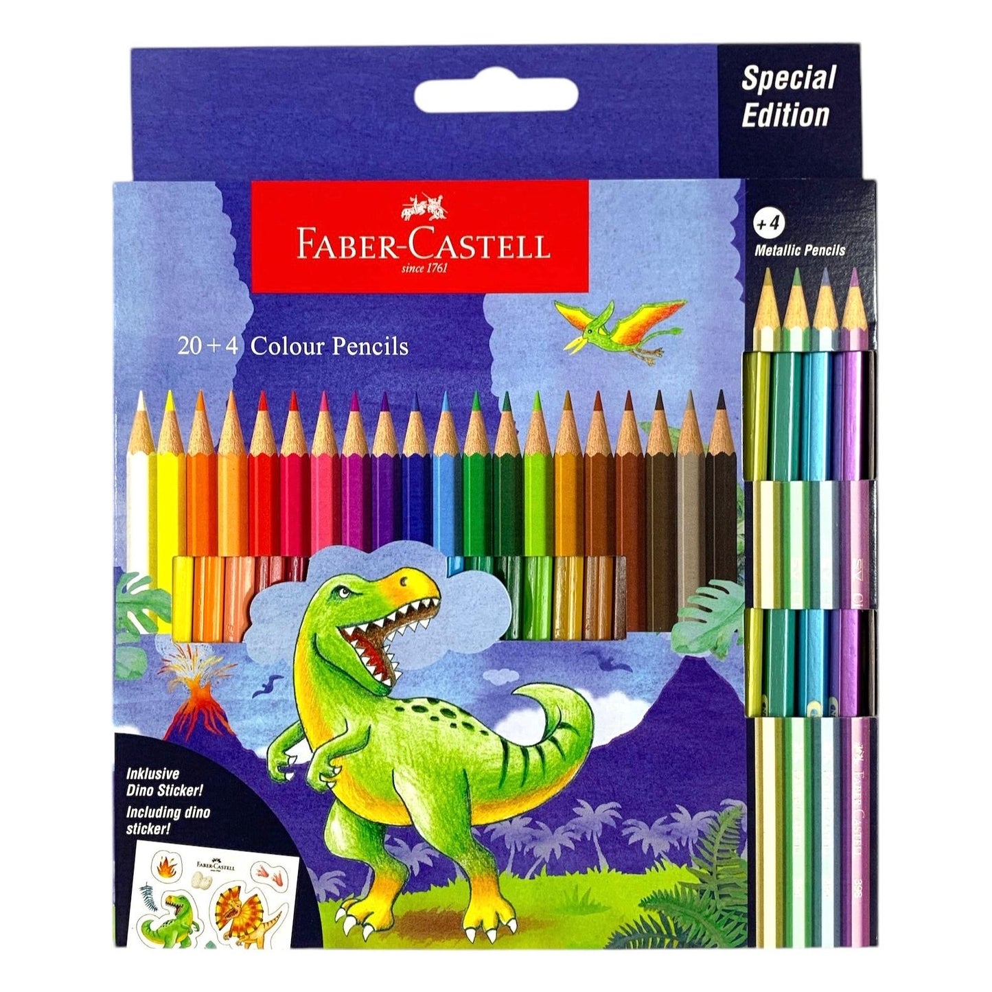 Faber Castell 20 + 4 Colored Pencils || الوان خشبية فيبر كاستل ٢٠+٤ لون خشبي