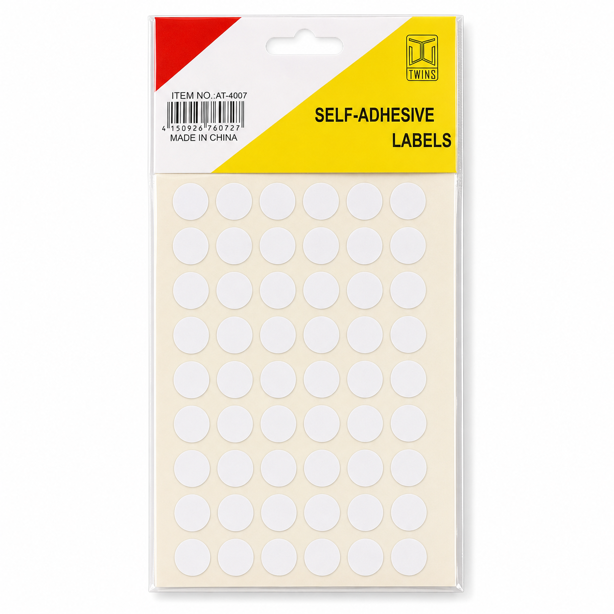 A&T Round White Sticker Pack 540 Stickers || ستيكرات اي اند تي دائرية عدد 540 ستيكر