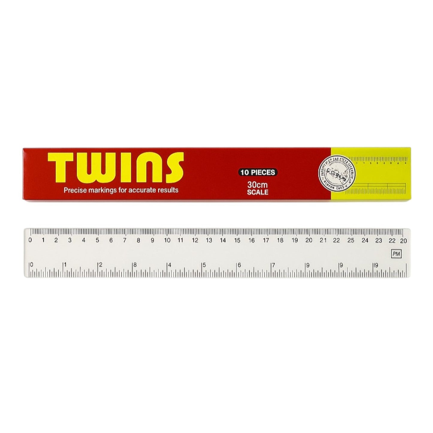 A&T Back to school Offer 10 Rulers 30 cm 12 inches || عرض قرطاسية العودة الى المدرسة علبة مساطر 10 حبة 30 سم 12 انش اي اند تي