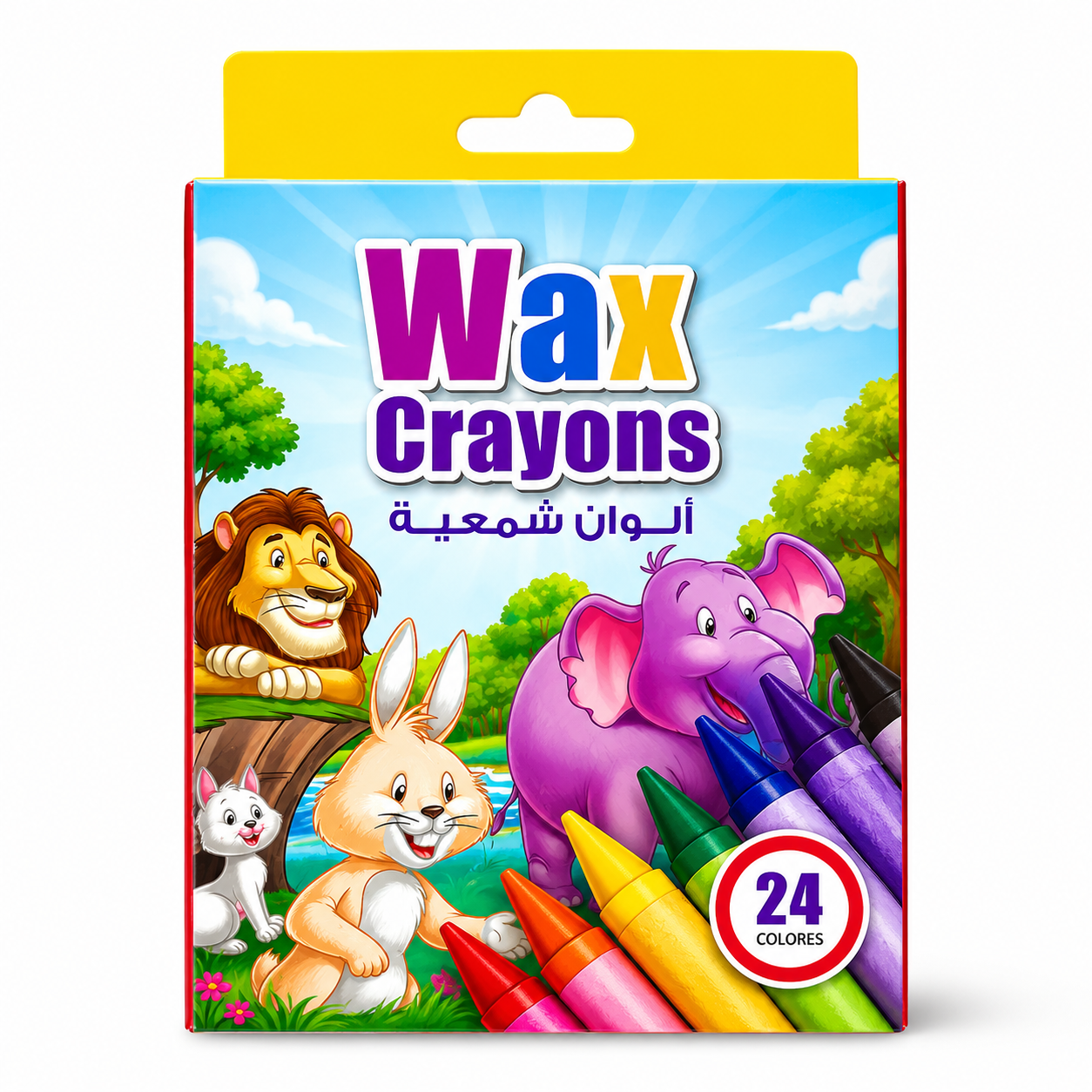 A&T Color Me Wax Crayons 24 Crayons || الوان شمعية كولور مي ٢٤ لون