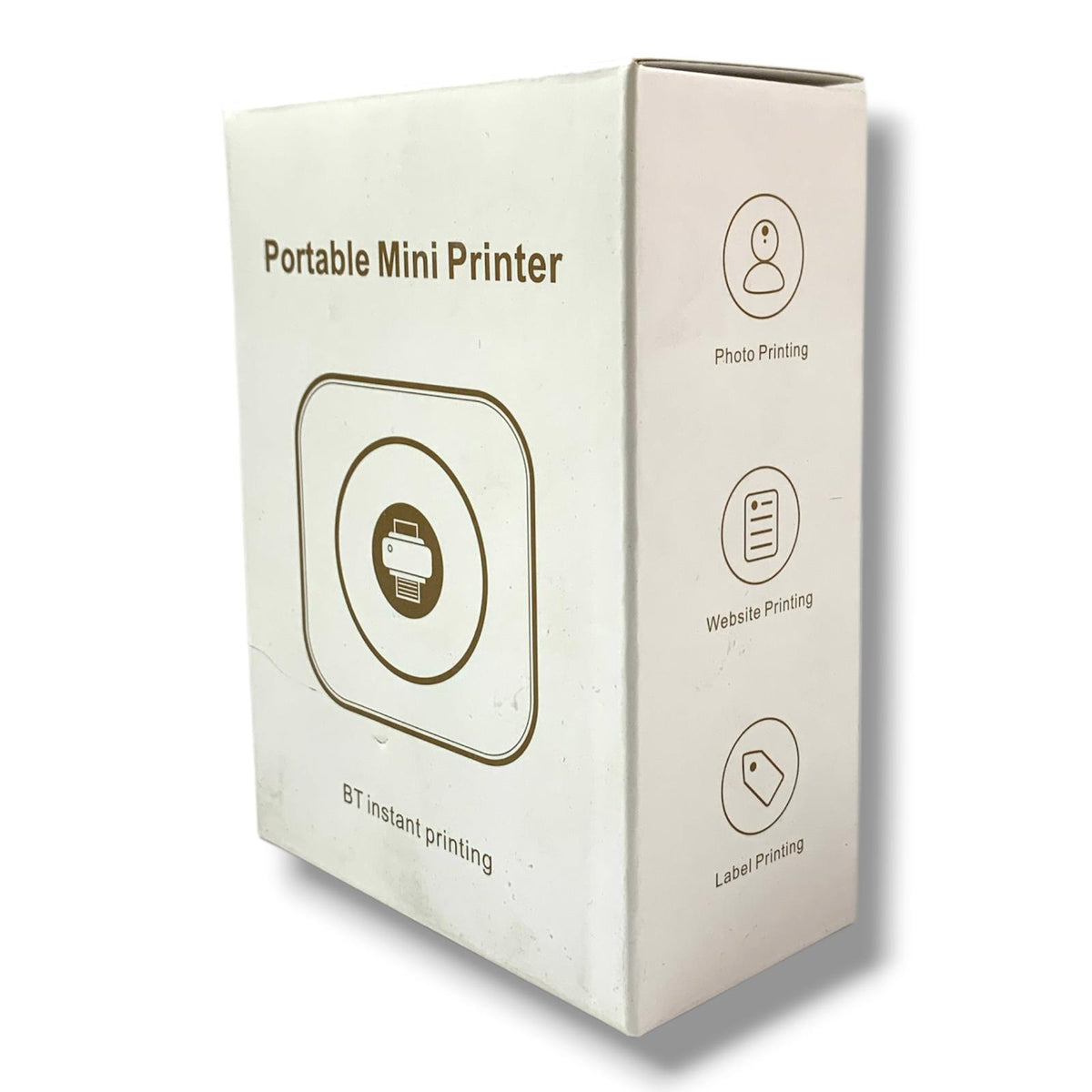 Portable Mini Printer USB Charged || طابعة صغيرة متنقلة بدون حبر شحن يو اس بي اسود