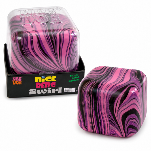 Needoh Nice Berg Swirl Black || نيدو جبل الثلج رخامي اسود