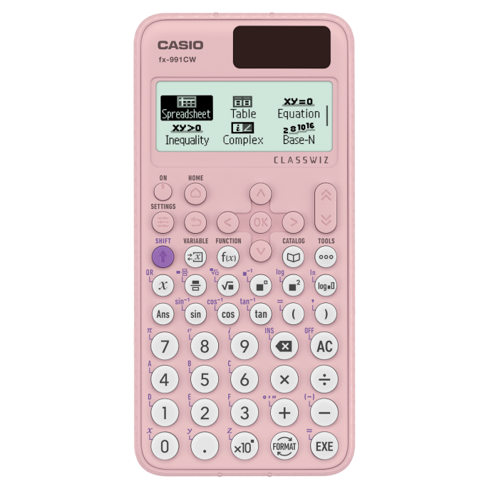 Casio Calculator fx-991 cw-pk || الة حاسبة كاسيو علمية جديدة 991 سي دبليو لون وردي