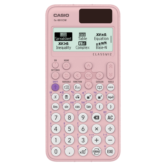 Casio Calculator fx-991 cw-pk || الة حاسبة كاسيو علمية جديدة 991 سي دبليو لون وردي