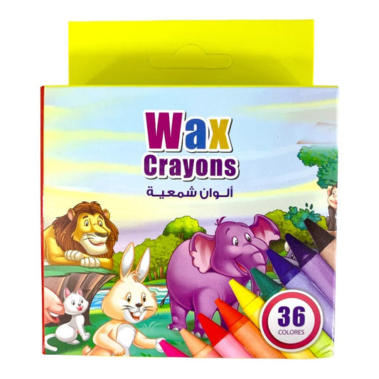 A&T Color Me Wax Crayons 36 Colors || الوان شمعية للاطفال كولور مي ٣٦ لون