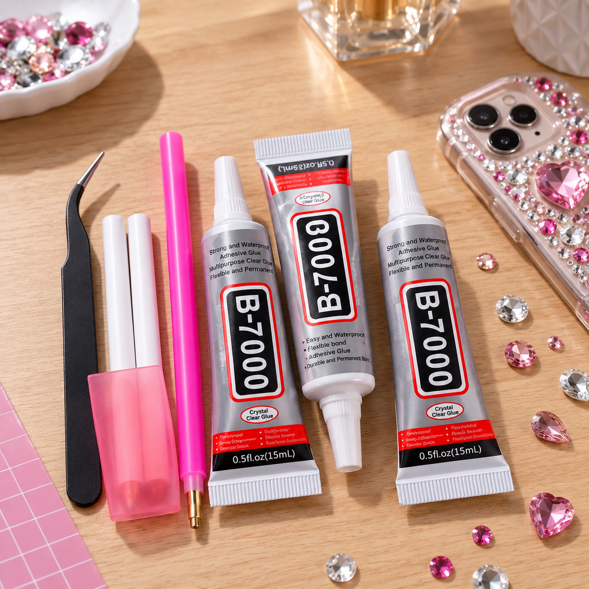 Bedazzling Crystals B-7000 Glue Set || مجموعة صمغ كريستالات بيدازلينغ بي-7000