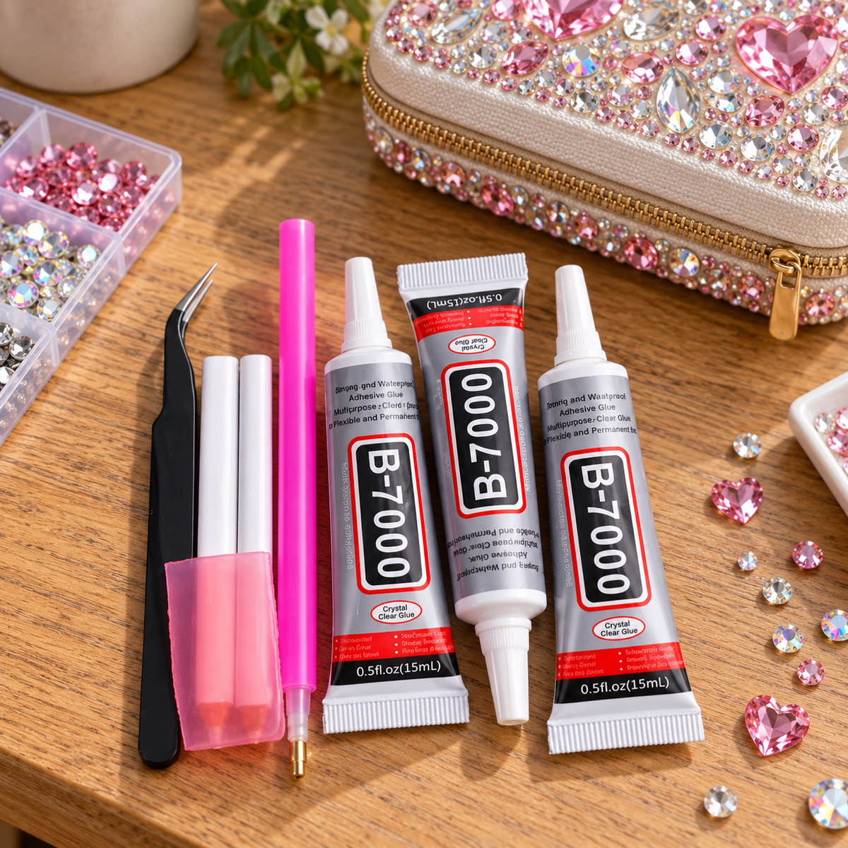 Bedazzling Crystals B-7000 Glue Set || مجموعة صمغ كريستالات بيدازلينغ بي-7000