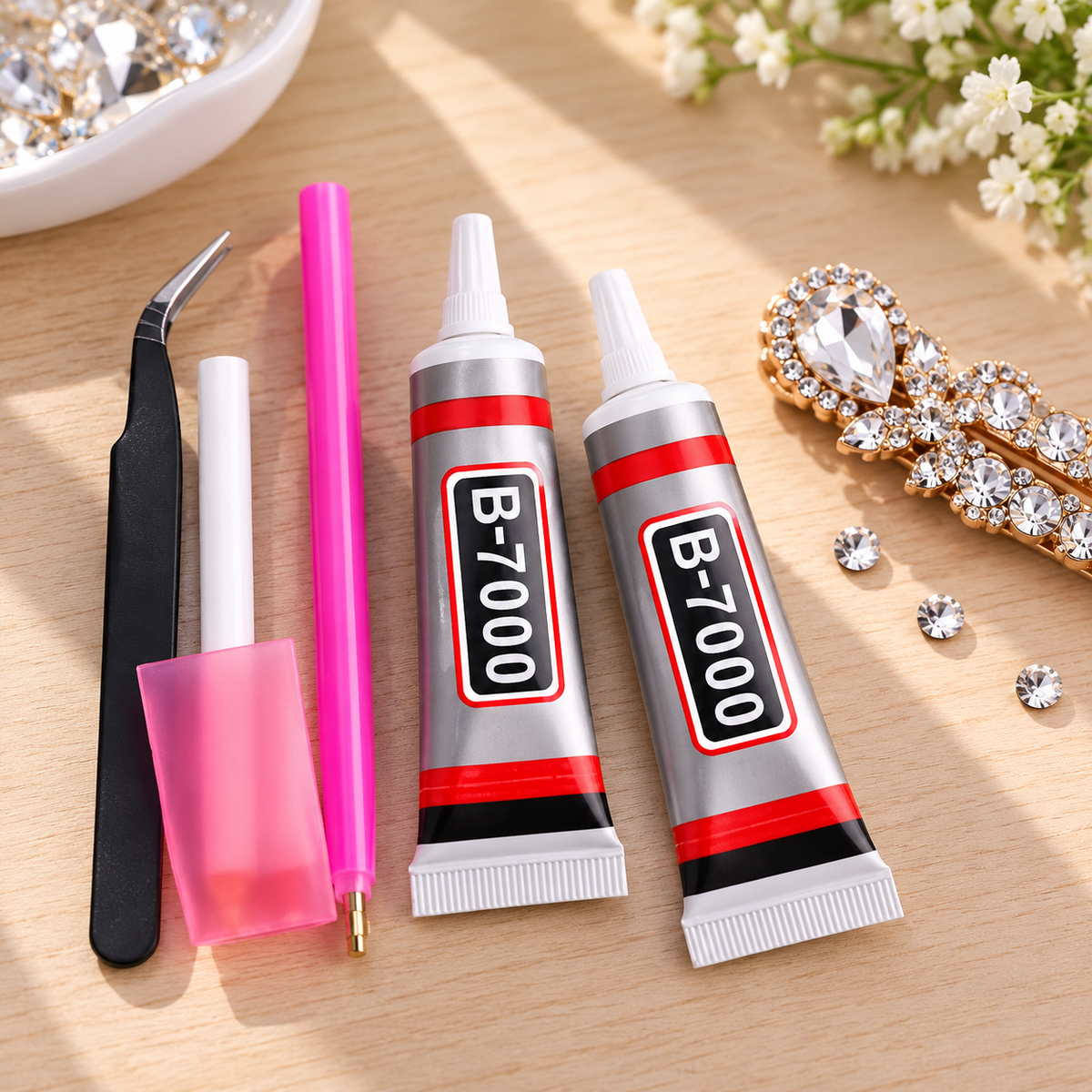 Bedazzling Crystals B-7000 Glue Set || مجموعة صمغ كريستالات بيدازلينغ بي-7000
