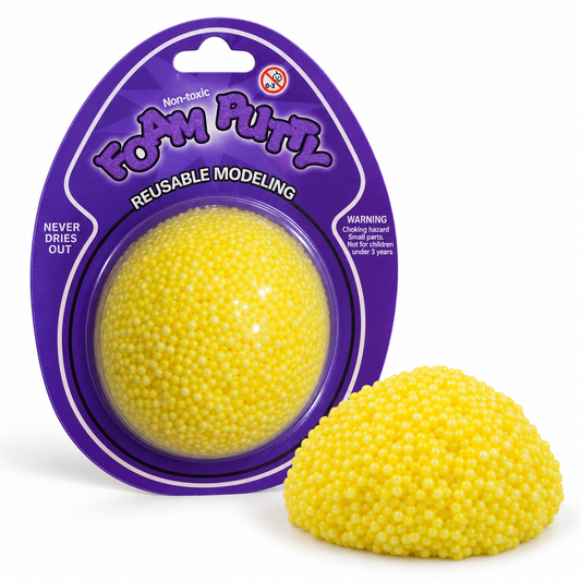 Foam Putty Egg Yellow || بيضة صلصال فوم أصفر