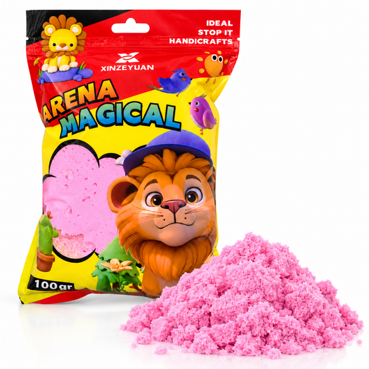XINZEYUAN Magical Sand 100 g - Pink || رمل سحري XINZEYUAN 100 جم - وردي