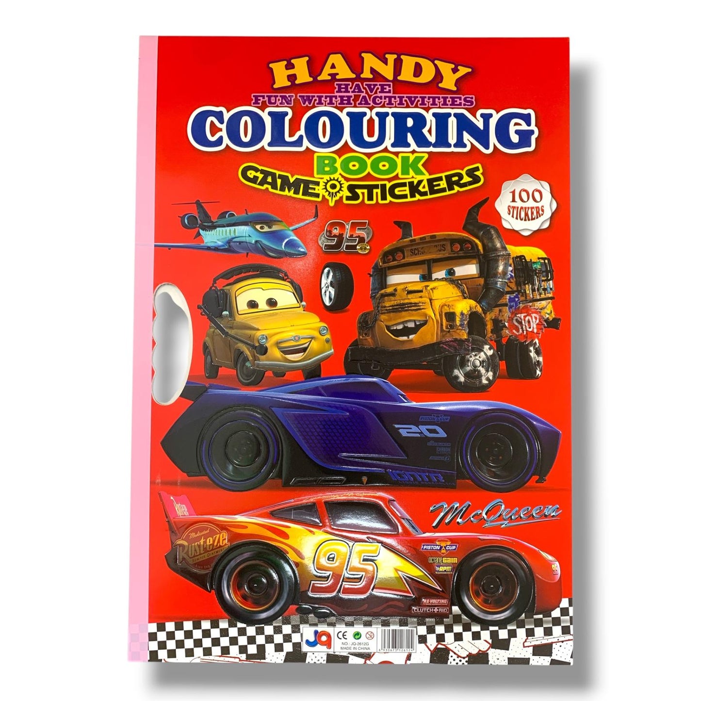 Coloring Book Game 100 Stickers Large Size Cars || دفتر تلوين مع 100 ستيكر جامبو كارز