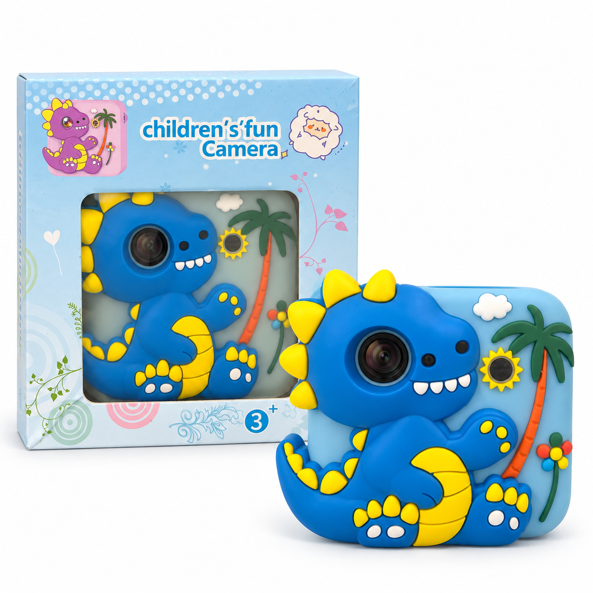 Children's Fun Camera Dinosaur Blue || كاميرا أطفال ديناصور أزرق