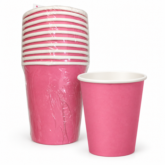 Pink Paper Party Cups || أكواب ورقية للحفلات وردي