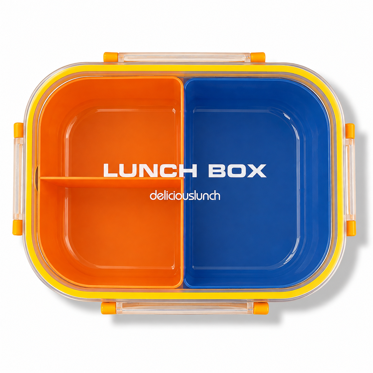 Lunch Box 3 Sections BPA Free Blue || لانش بوكس 3 اقسام خالي من بي بي اي ازرق