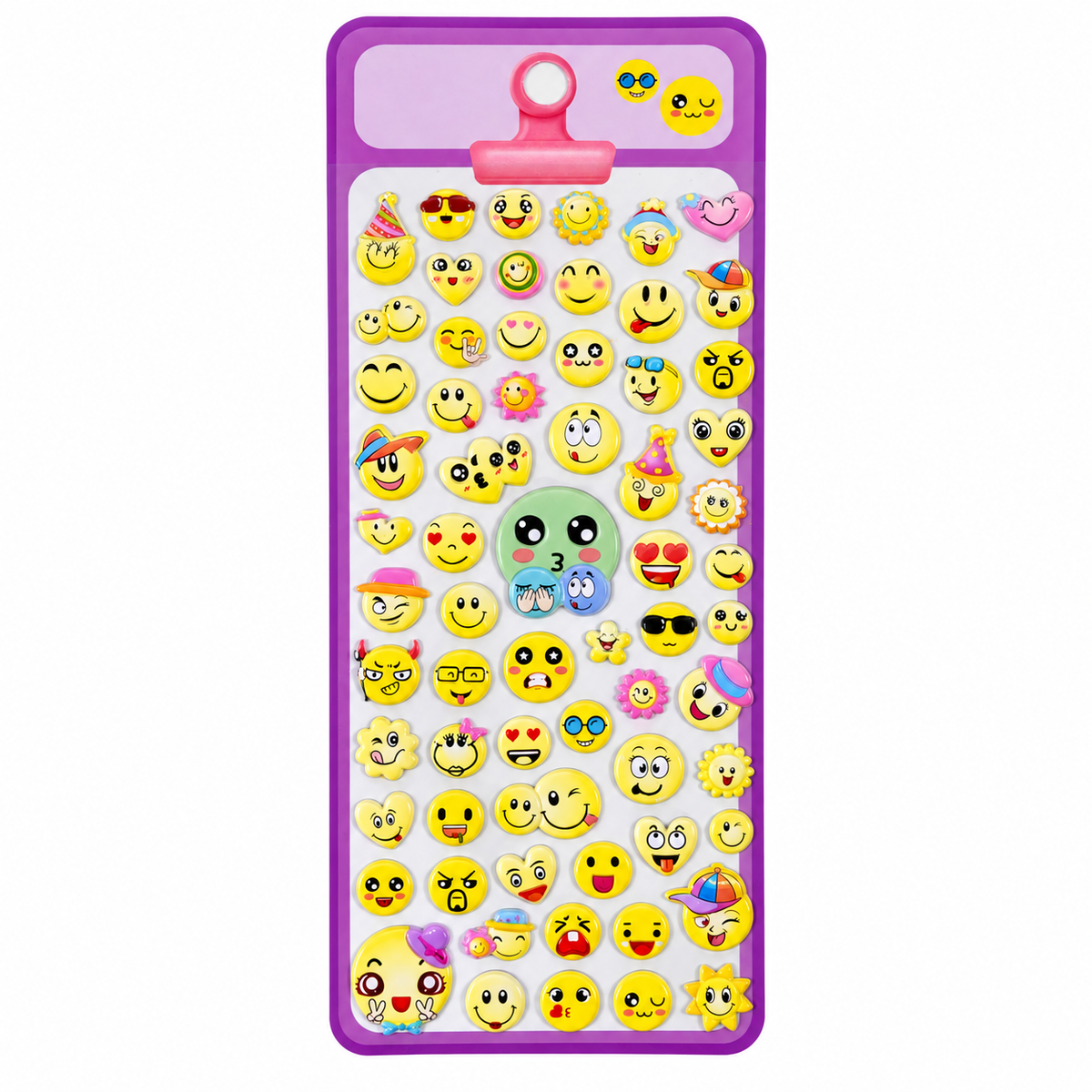 A&T Embossed Stickers Smiley Faces #2 || ستيكرات بارزة اي اند تي سمايلي #2