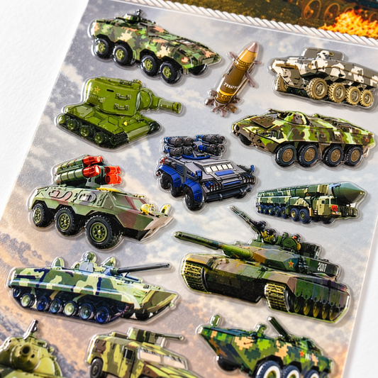 A&T Embossed Stickers Fighter Tanks #2 || ستيكرات بارزة اي اند تي طائرات دبابات #2
