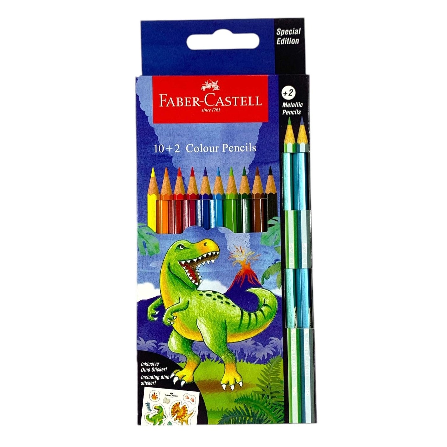 Faber Castell 10 + 2 Colored Pencils || الوان خشبية فيبر كاستل ١٠+٢ لون خشبي