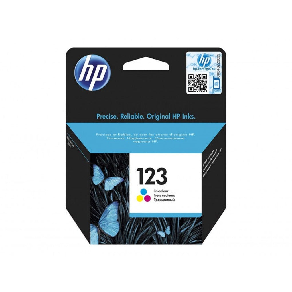 Hp printer Ink 123 Colored || حبر طابعه HP 123 ملون
