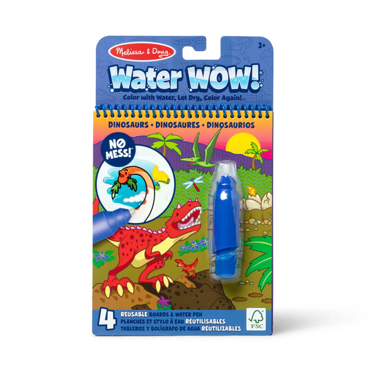 Melissa and Doug Water Reveal Pad Fairy Water Wow Dinosaurs || ميليسا آند دوج  لوحة رسم بالقلم المائي الديناصورات