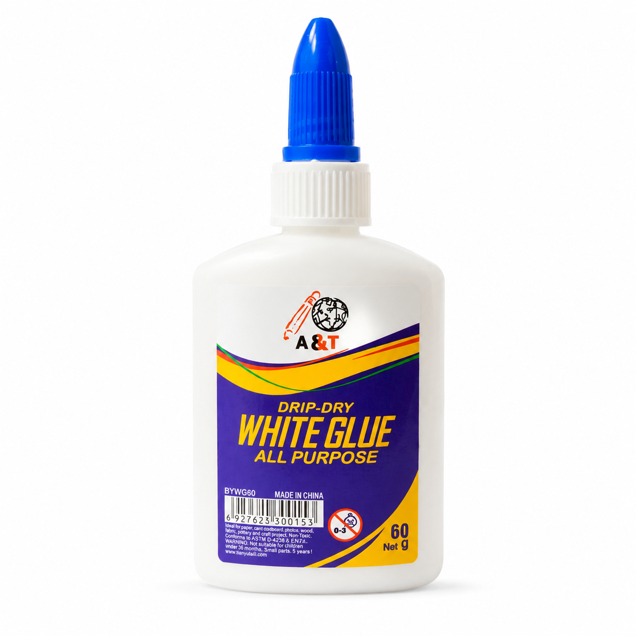 A&T White Art and Craft Glue 60 g || صمغ غرى ابيض صغير 60 جرام