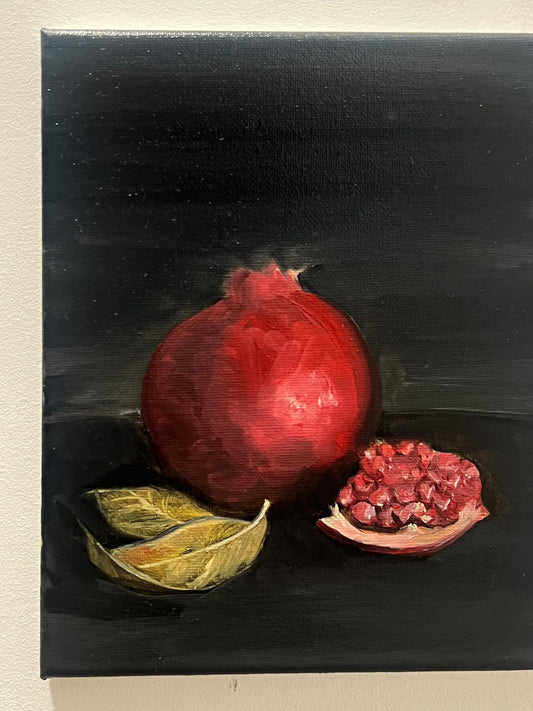 لوحة زيتية الرمانه حجم ٢٠*٢٥ سم