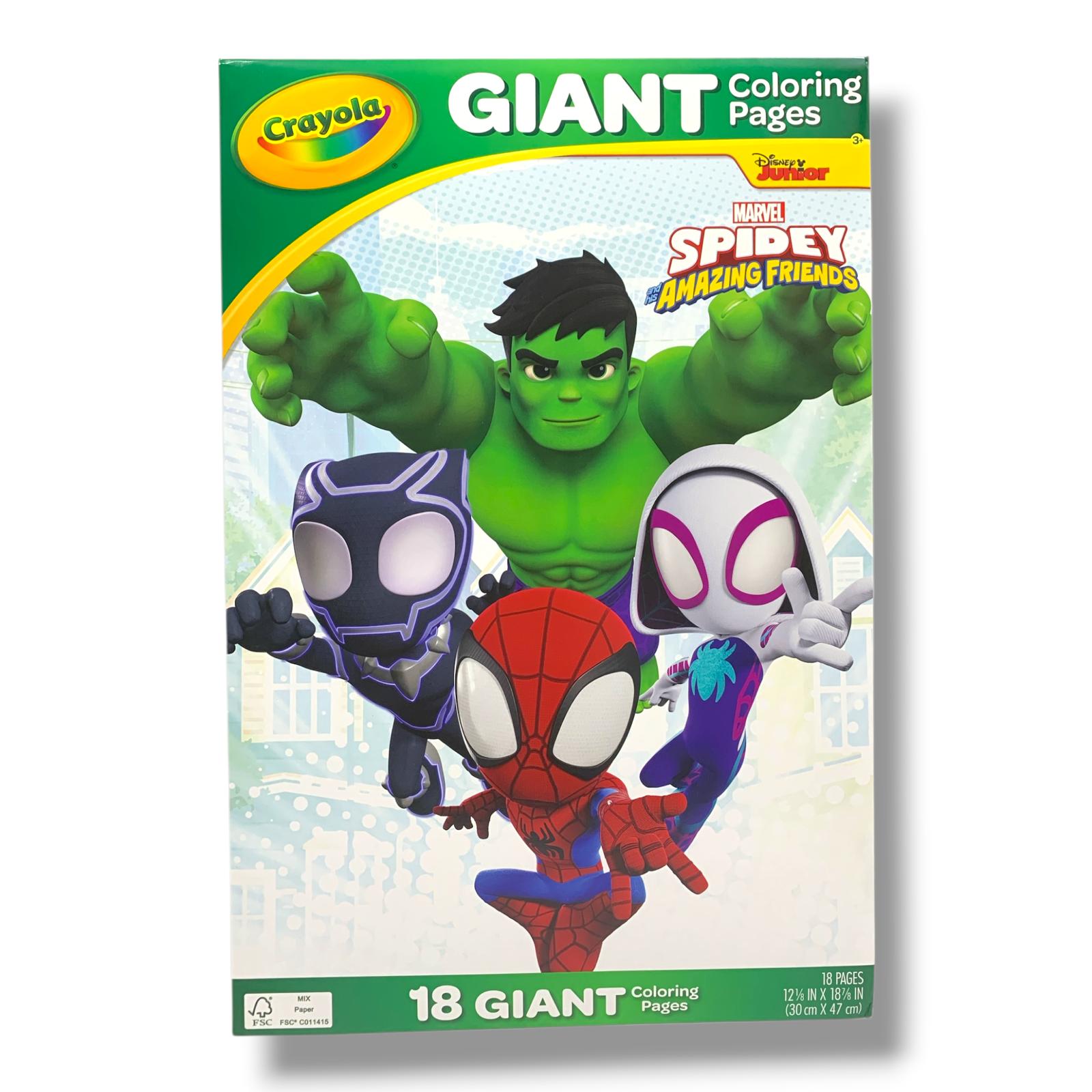 Spiderman Crayola Giant Coloring Pages || دفتر تلوين كرايولا صفحات كبيرة سبايدر مان