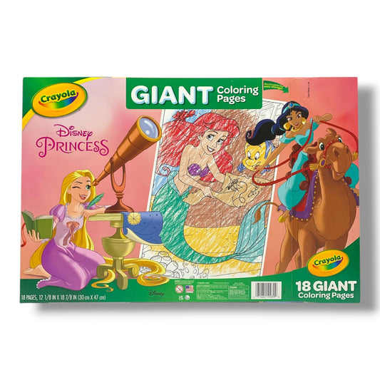 Crayola Disney Princess Giant Coloring Pages || دفتر تلوين كرايولا اميرات ديزني صفحات كبيرة