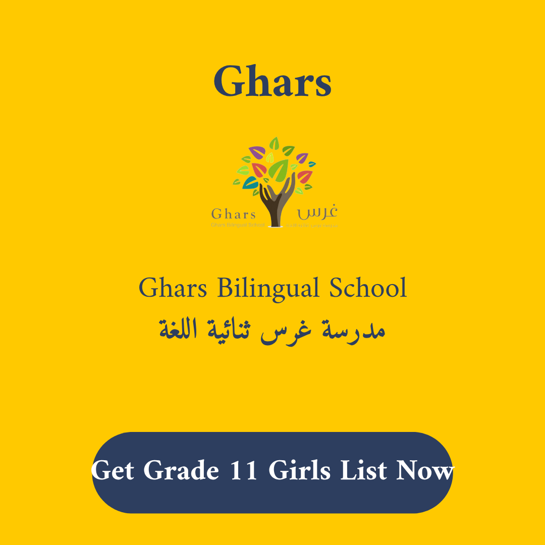 Ghars Bilingual School Stationery & Supply Lists Grade 11 Girls