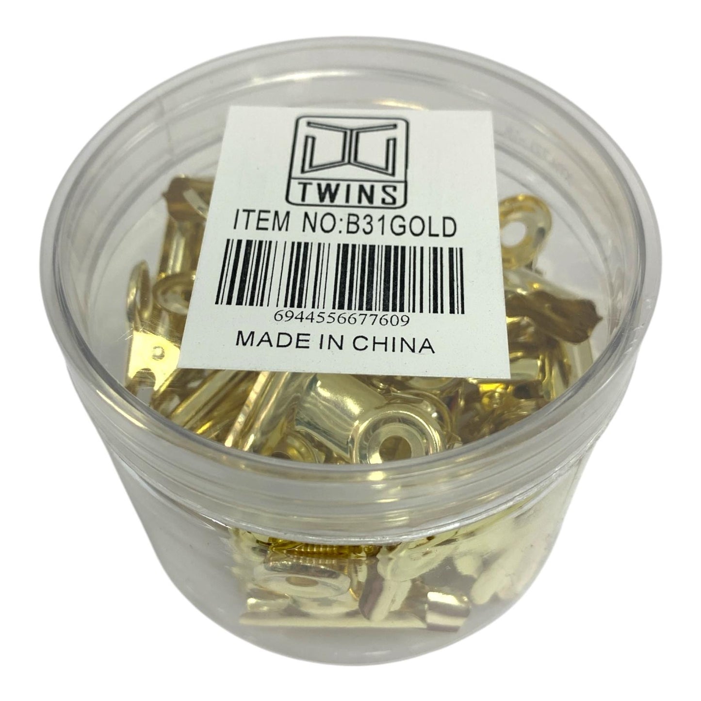 A&T Paper Clips 31 ml Gold || مشبك ورق اي اند تي ذهبي ٣١ مل