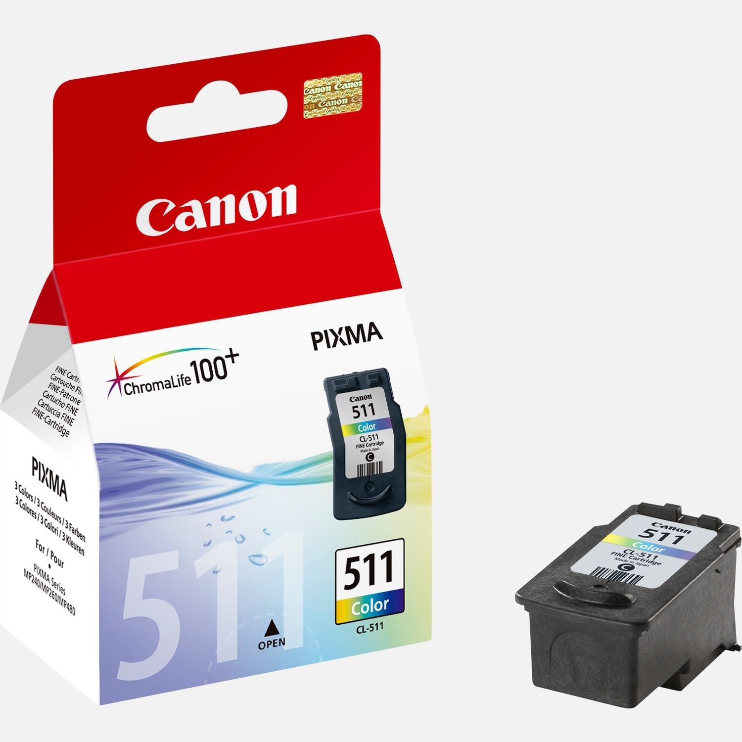 Canon 511 Colour printer Ink Cartridge || حبر طابعة كانون 511 ملون