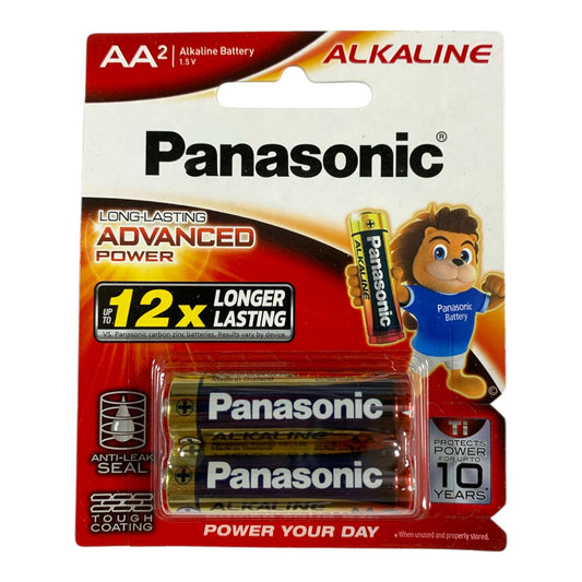 Panasonic AA Advanced Power Alkaline Batteries (2-Pack) || بطارية باناسونيك دبل ايه 2 قطعة