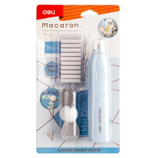 Blue Deli Macaron Electric Eraser || محاية كهربائية ديلي لون ازرق