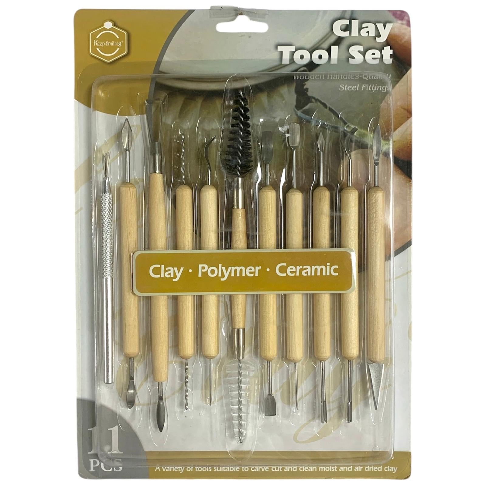 Clay Tool Set 11 Pcs || ادوات خزف و تشكيل طين صلصال ١١ قطعة 