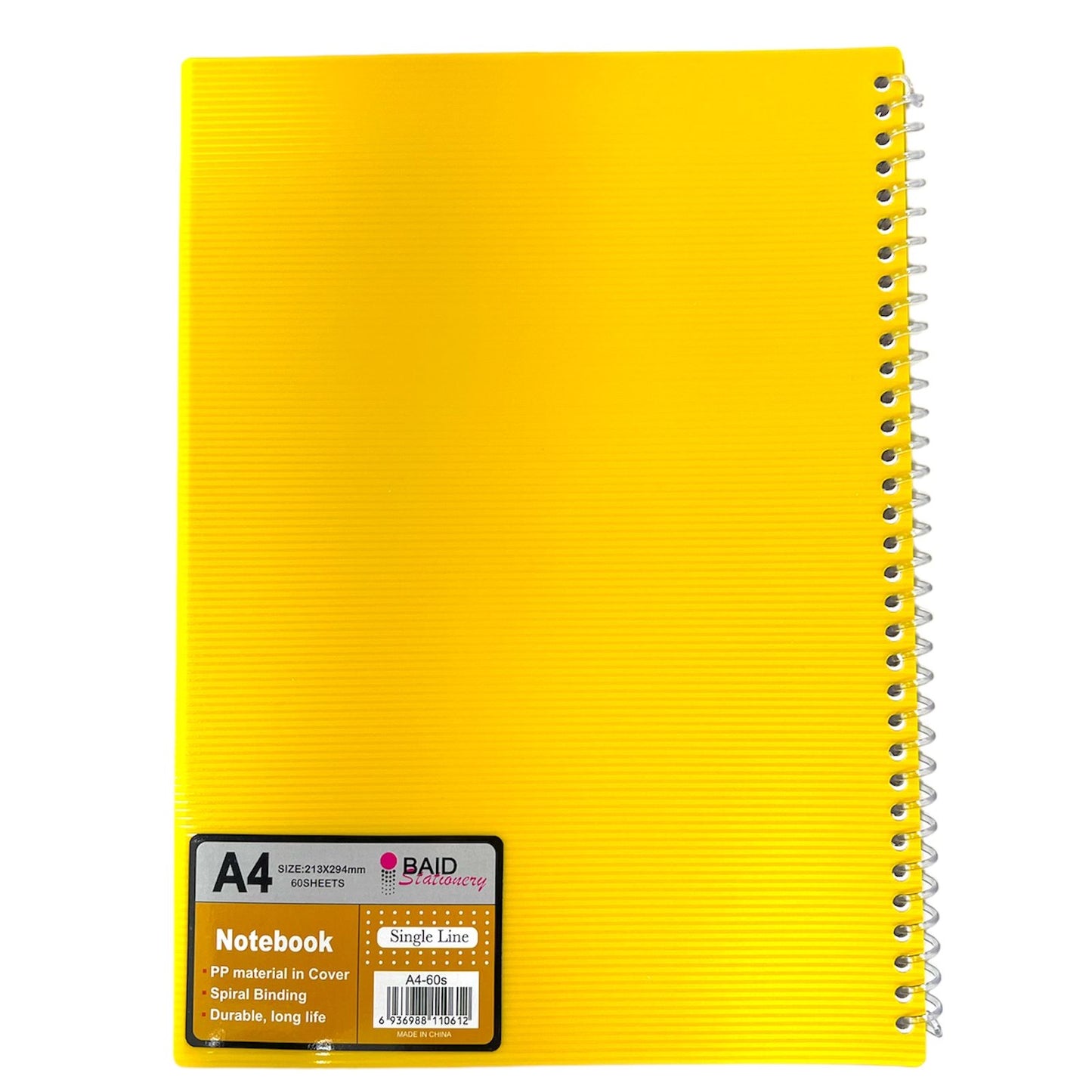 A4 Notebook 60 Sheets || دفتر سلك ٦٠ ورقة حجم اي فور
