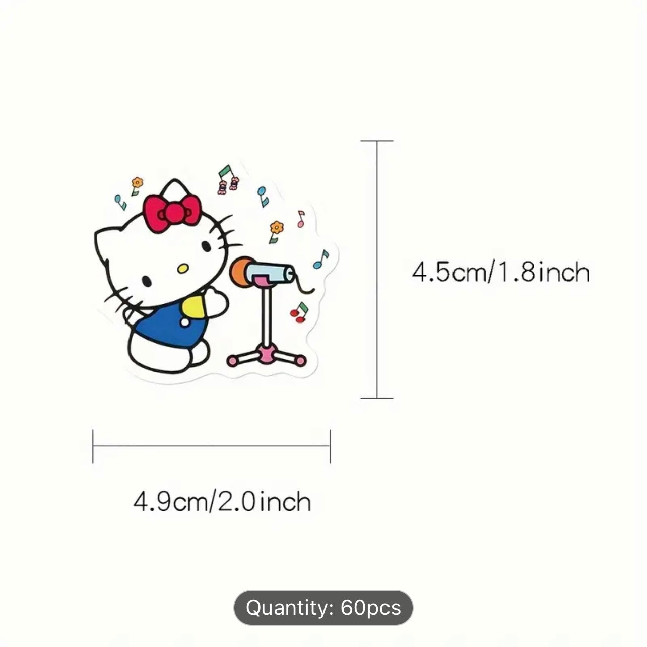 Hello Kitty Stickers 60 Pcs