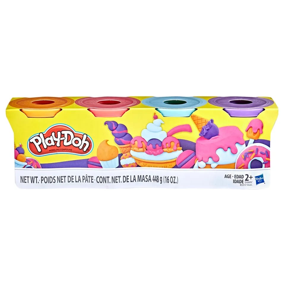 Play-Doh 4 Color Set #3 || طين صلصال بلاي دو ٤ لون مجموعة ٣