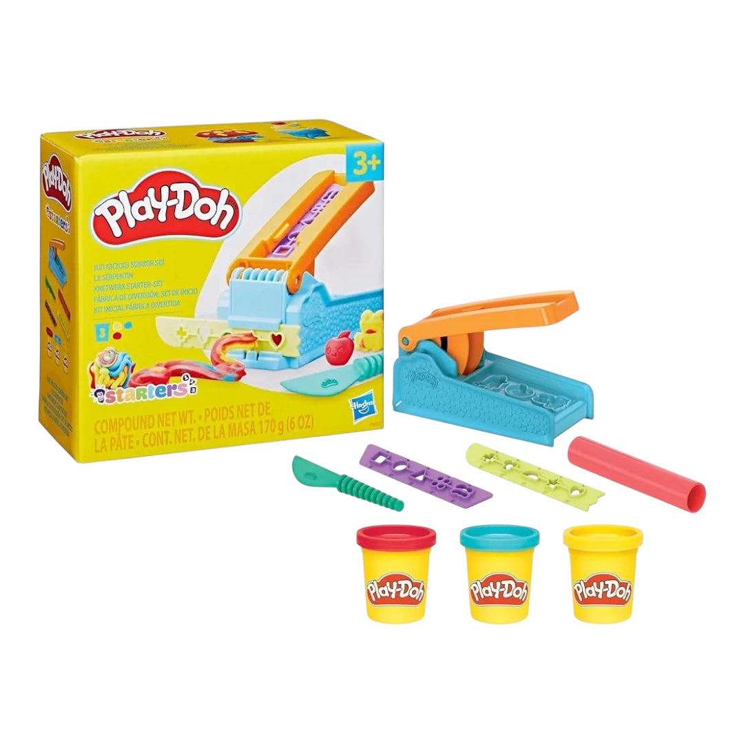 Play-Doh Fun Factory Starter Set 8 Pcs || مجموعة طين صلصال مصنع المرح بلاي دوه ٨ قطعة