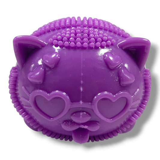 Needoh Fuzz Ball Wild Cats Squishy Purple || نيدو فز بول شكل قطوة سكوشي بنفسجي