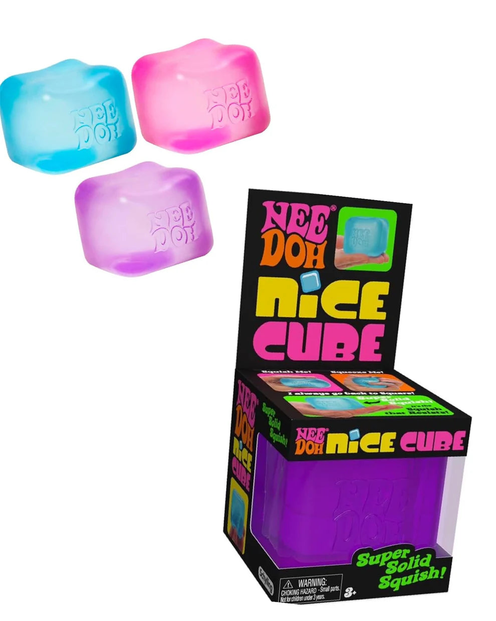 Needoh Squishy Cube Blue || نيدو سكيوشي مكعب ازرق