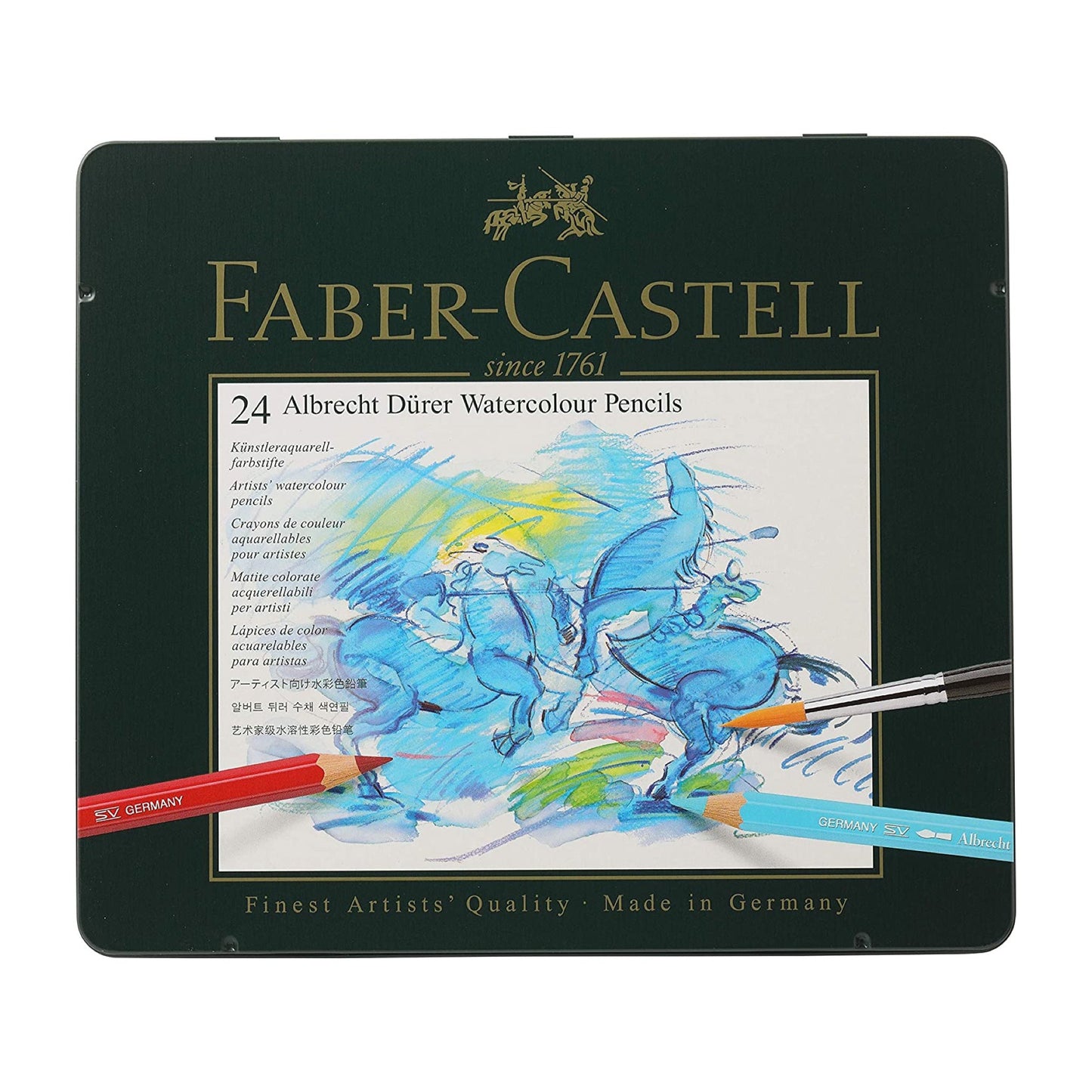 Faber Castell Albrecht Durer Water Color Pencils 24 Colors || الوان فيبر كاستل خشبيه مائيه 24 لون