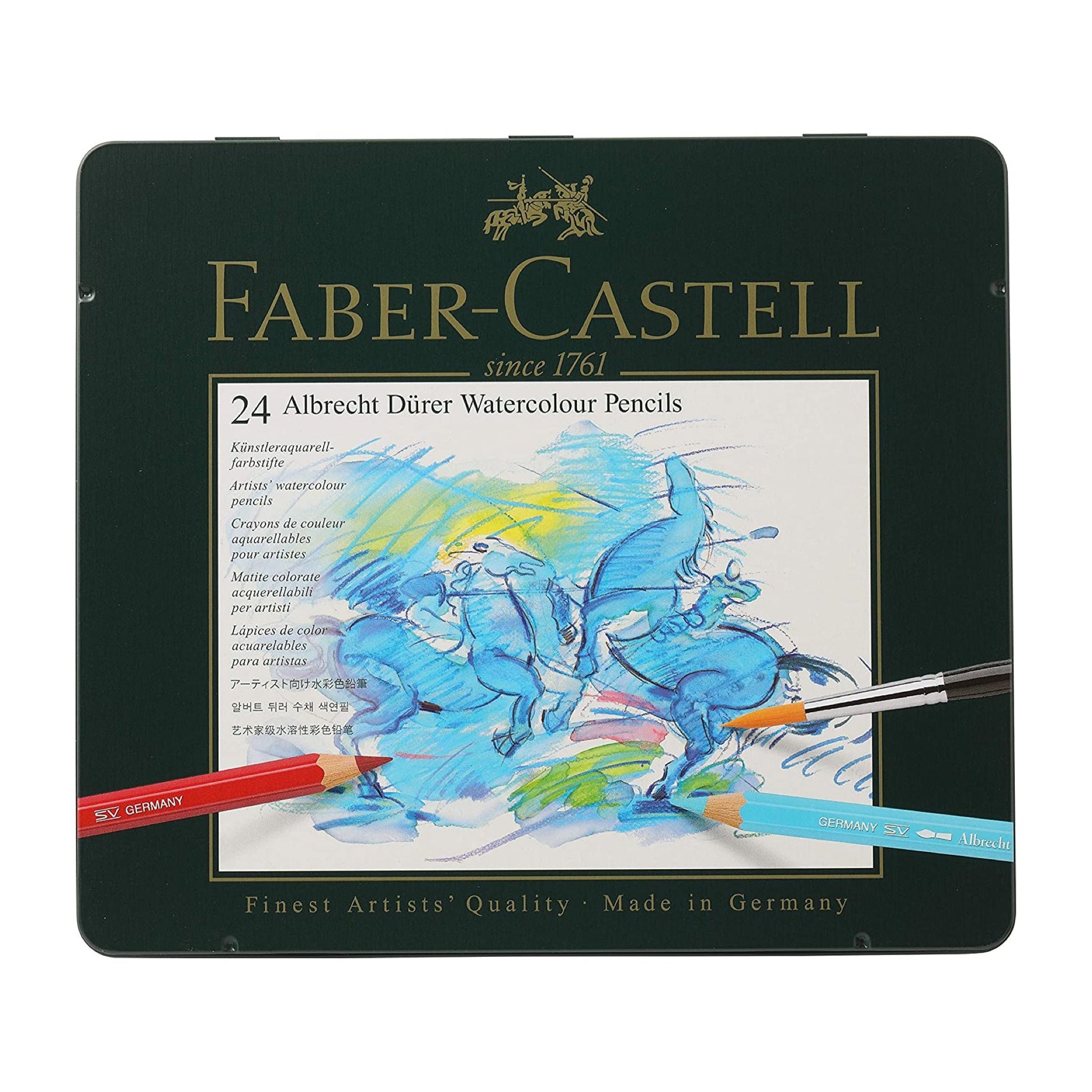 Faber Castell Albrecht Durer Water Color Pencils 24 Colors || الوان فيبر كاستل خشبيه مائيه 24 لون