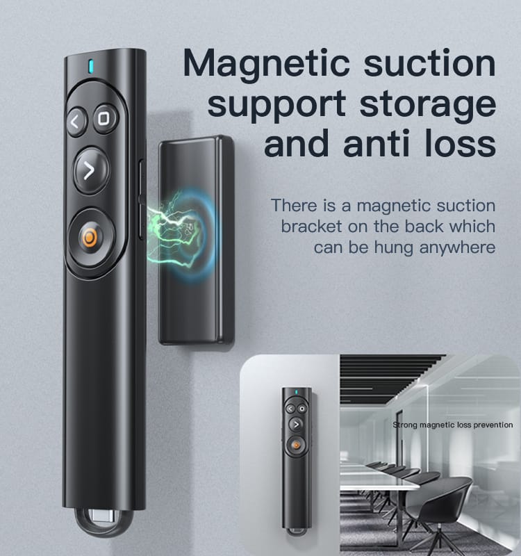 SMQ Magnetic Laser Pointer for All Presentations (PowerPoint, Keynote, Canva…) || إس إم كيو مؤشر ليزر مغناطيسي لجميع العروض التقديمية (بوربوينت كينوت كنڤا …)